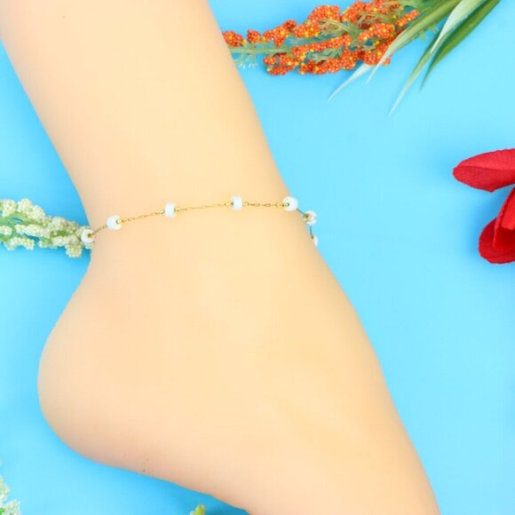 Elegant Handmade Anklet – Perfect for Women & Girls | Ideal Gift Option, DYC1559 - Picture 1 of 9